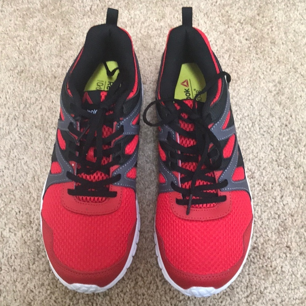 REEBOK Ortholite size 5.5 red combo sneakers